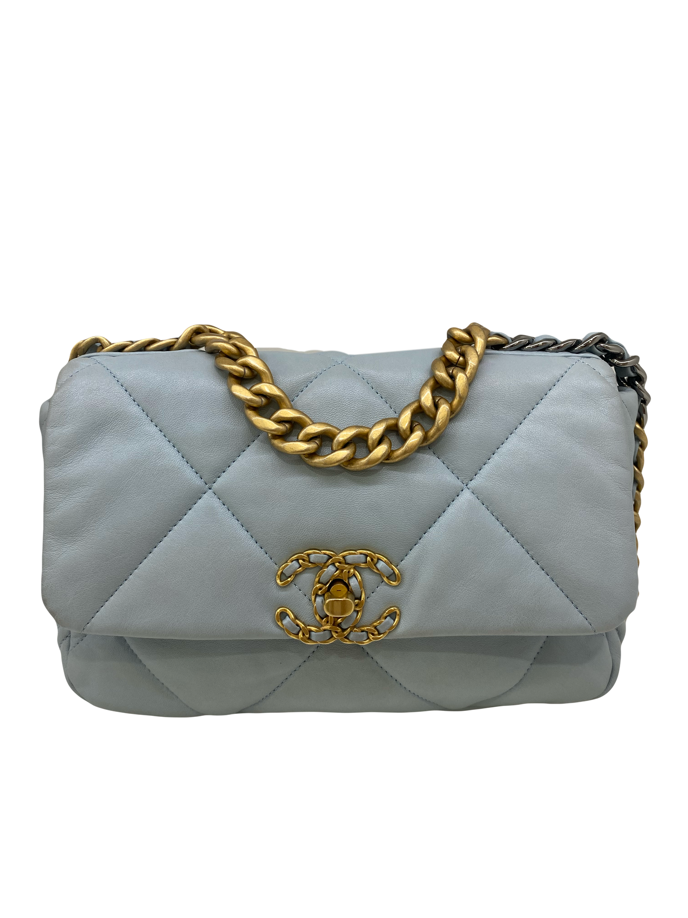 Chanel 19 Small Baby Blue Bag