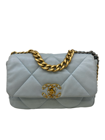 Chanel 19 Small Baby Blue Bag