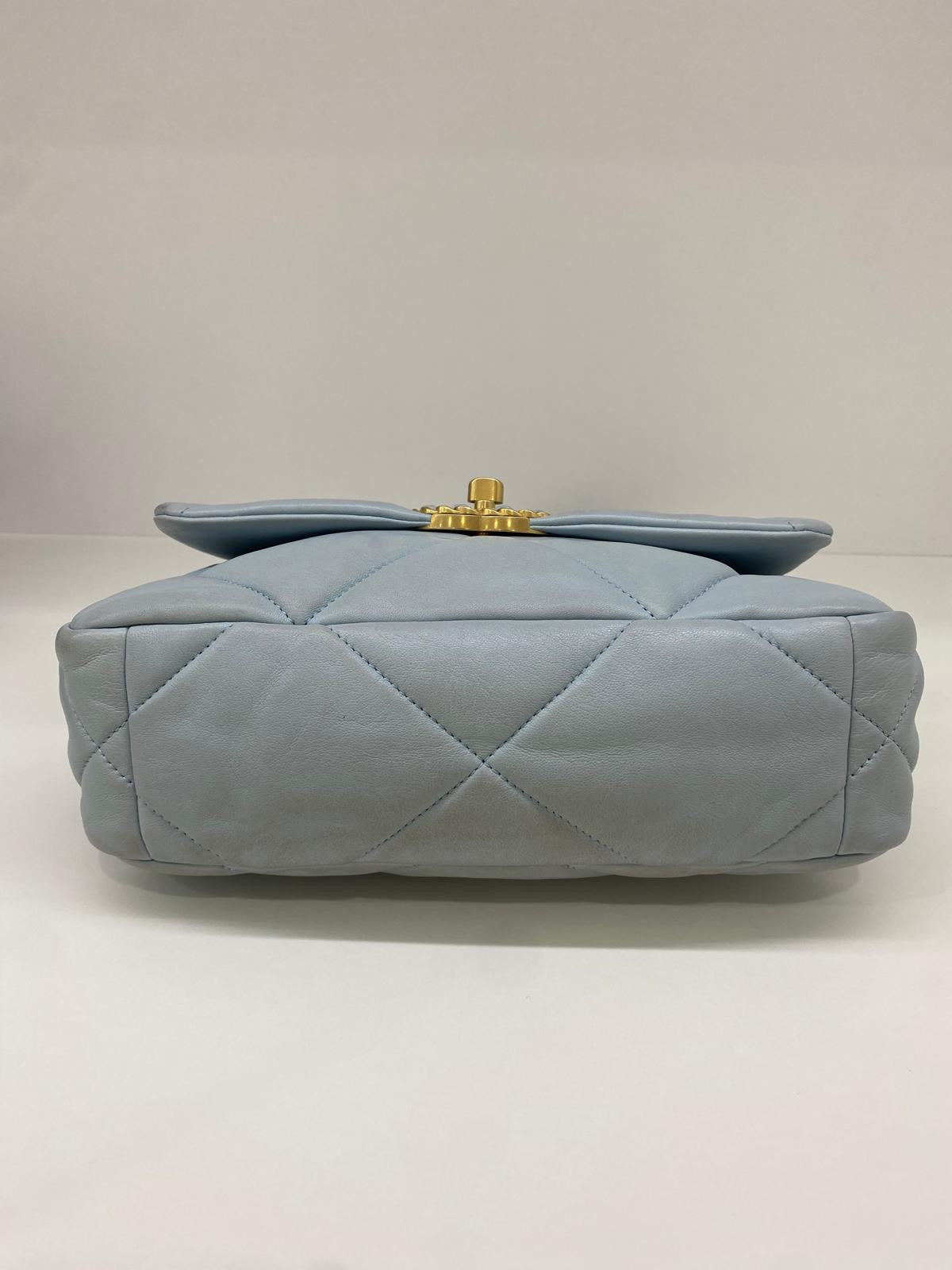 Chanel 19 Small Baby Blue Bag