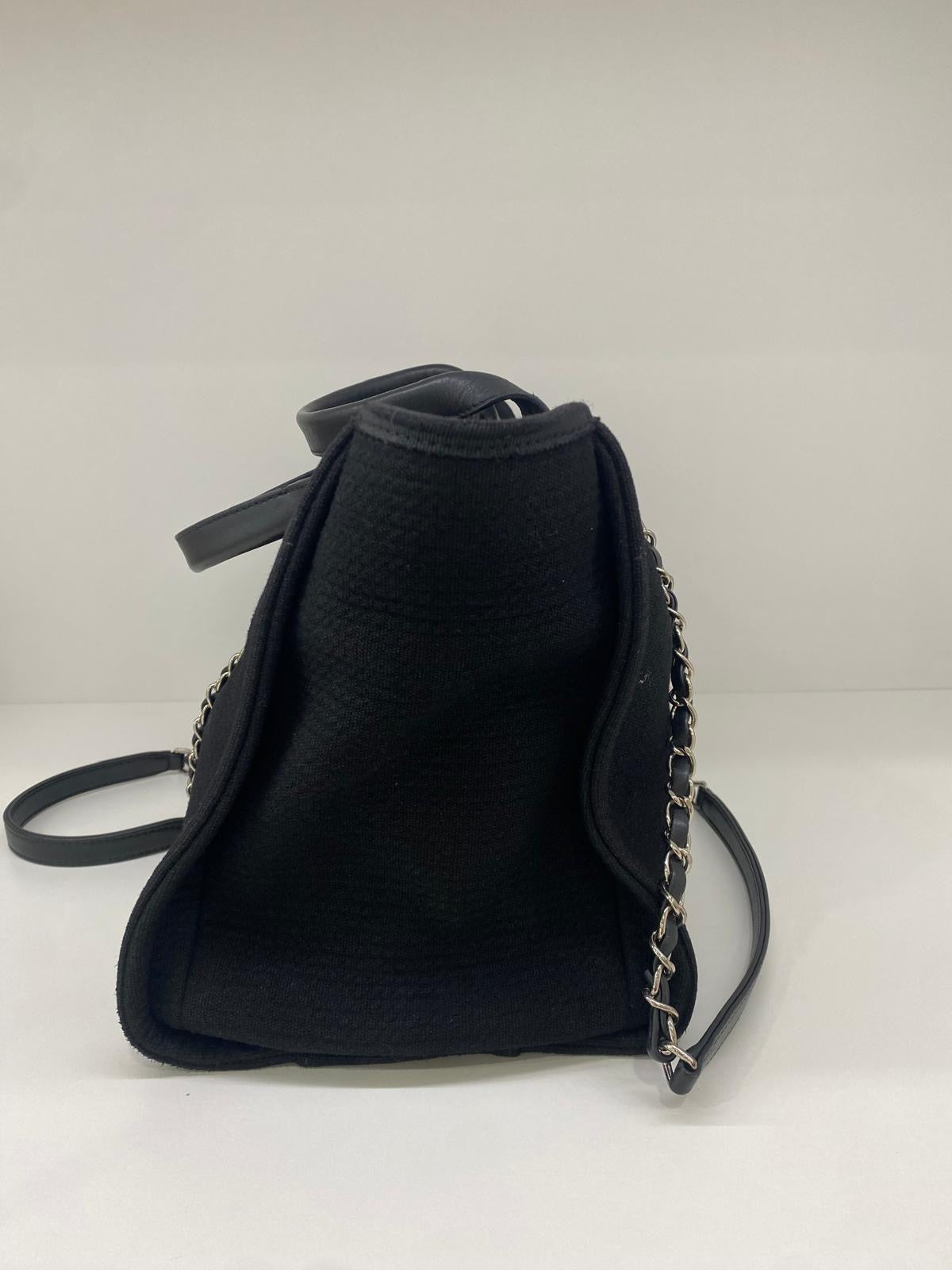 Chanel Black Deauville Small SHW