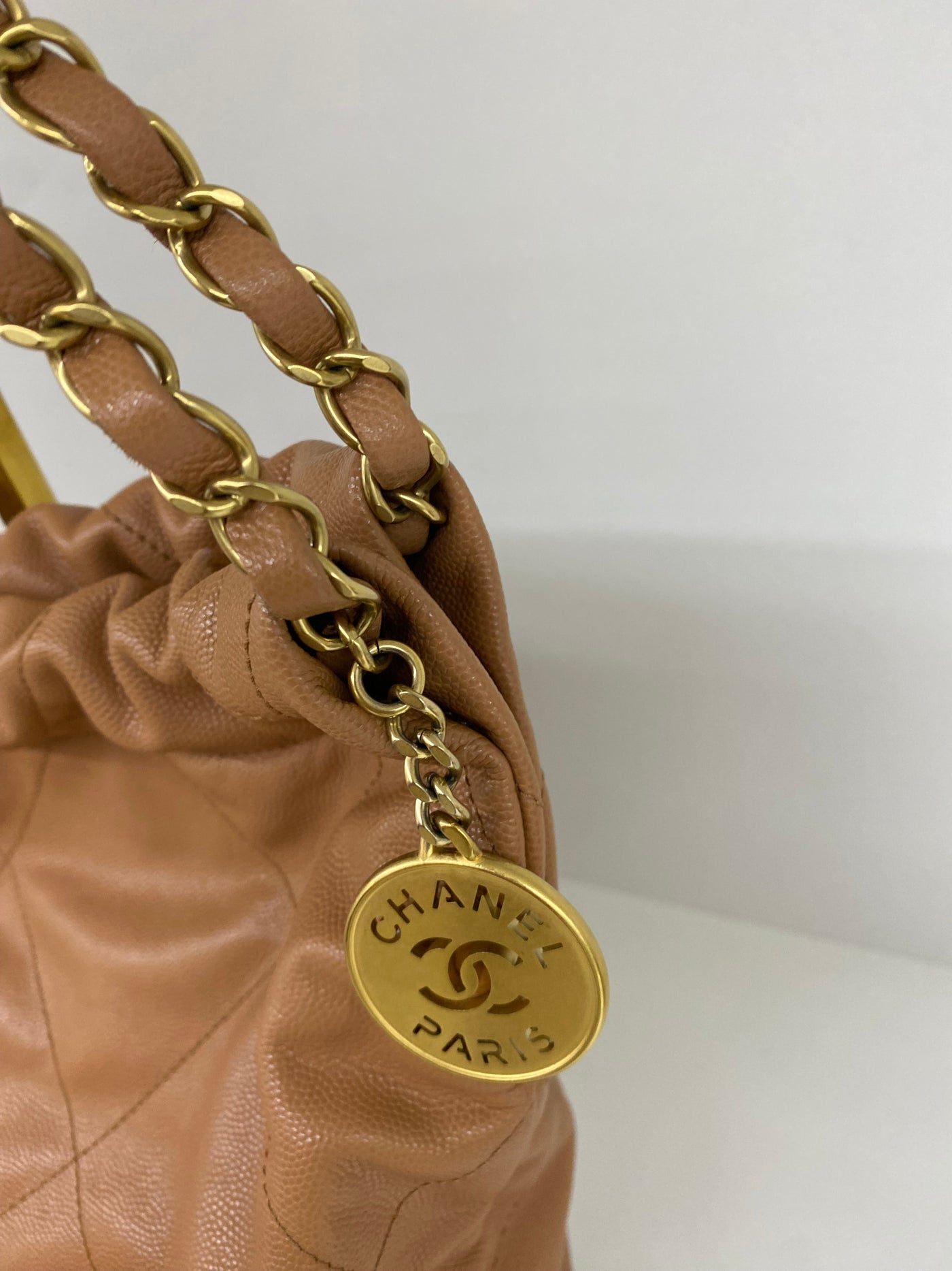 Chanel 22 Bag Small - Caramel Caviar GHW