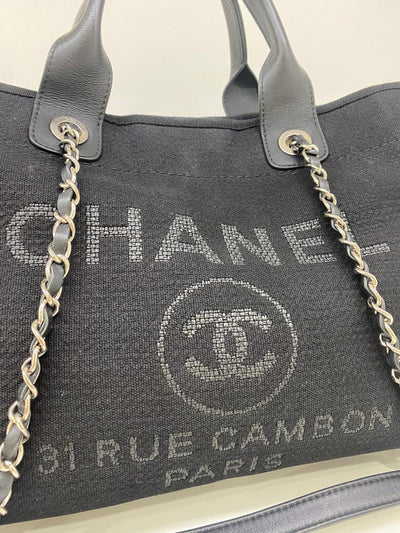 Chanel Black Deauville Small SHW