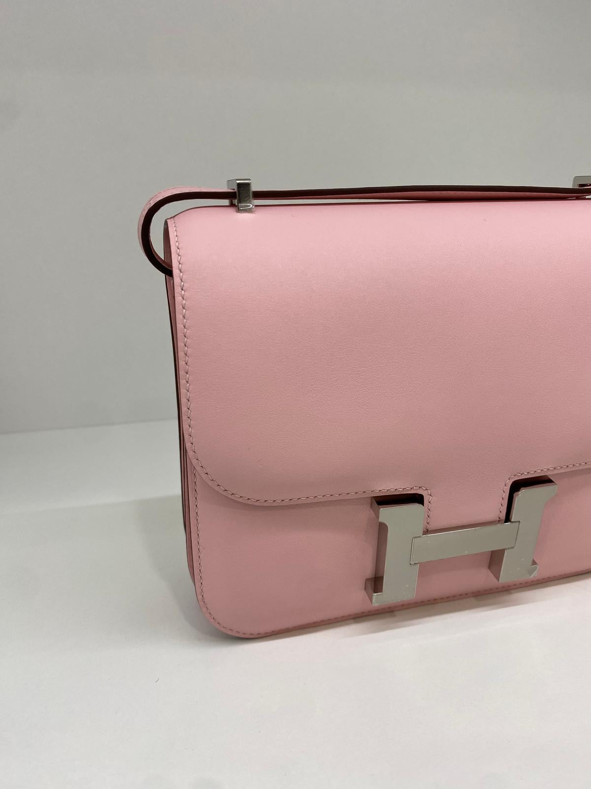 Hermes Mini Constance Rose Sakura PHW