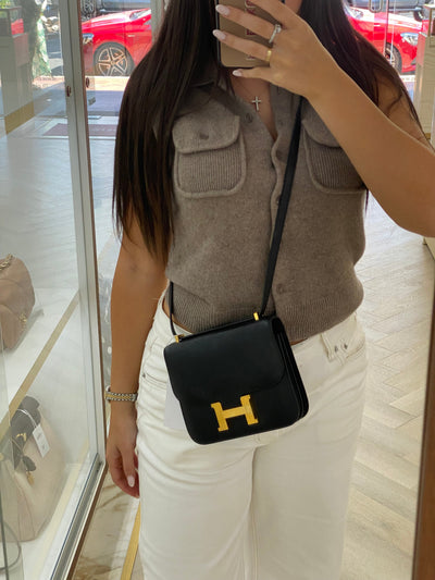 Hermes Constance 18 Noir GHW