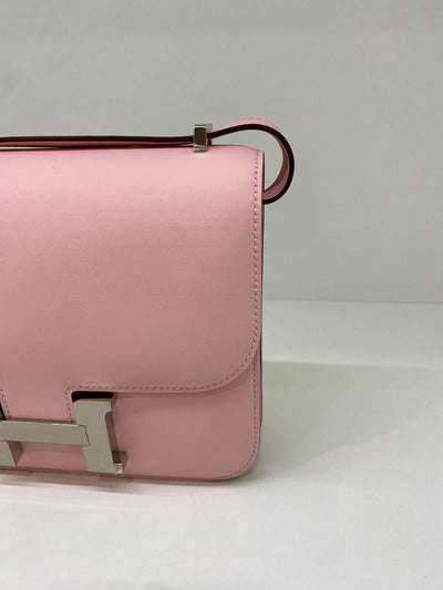 Hermes Mini Constance Rose Sakura PHW