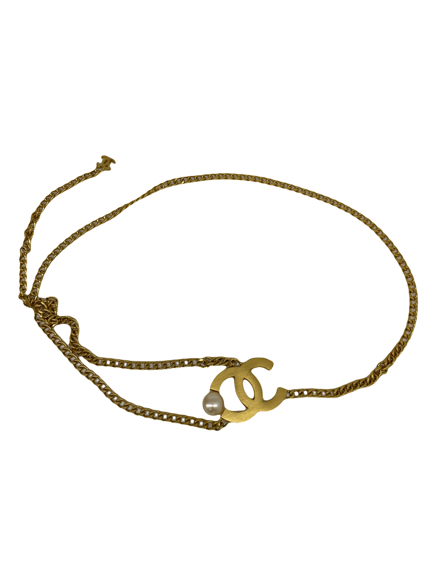 Chanel Gold & Pearl Belt