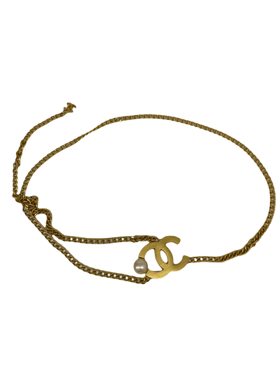 Chanel Gold & Pearl Belt