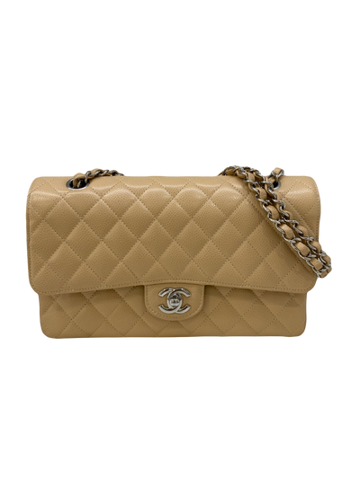 Chanel Classic Flap Medium Beige SHW