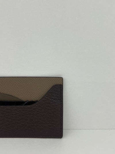 Hermes Petite H Card Wallet Brown/ Grey/ Black