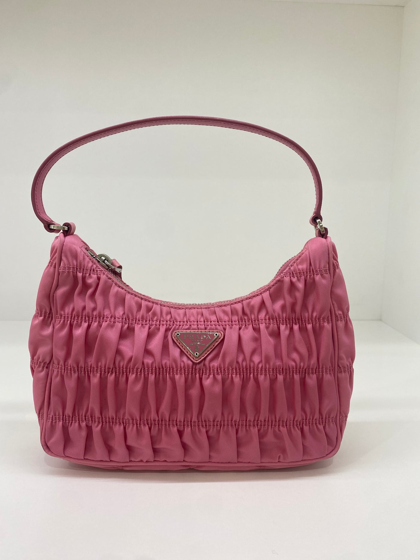 Prada Re-edition 2005 Ruched Pink