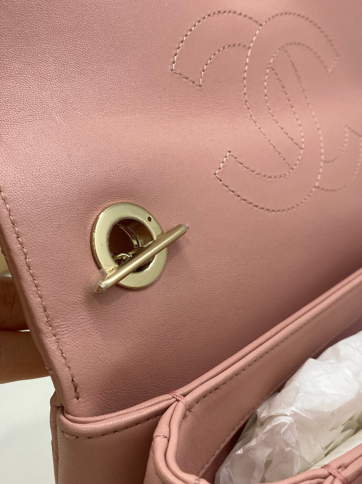 Chanel Trendy Pink Chevron CGHW