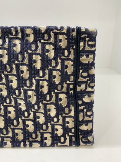 Christian Dior Large Navy Blue Book Tote