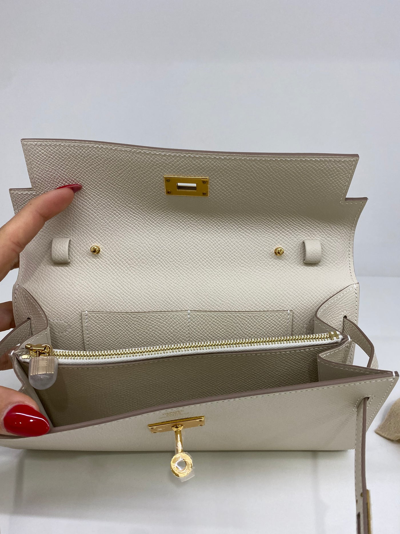 Hermes Kelly To Go Craie GHW