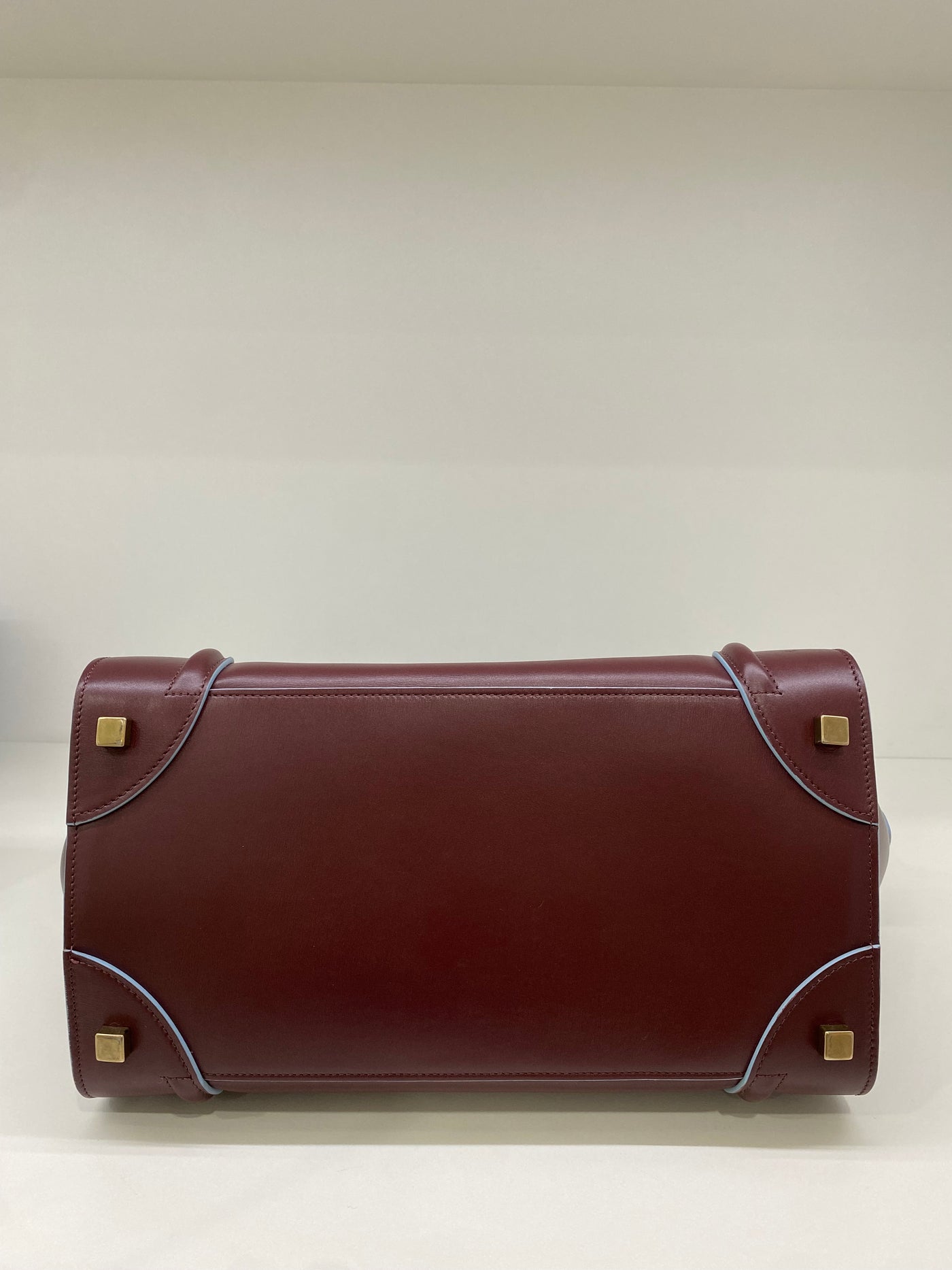 Celine Luggage Bag Burgundy