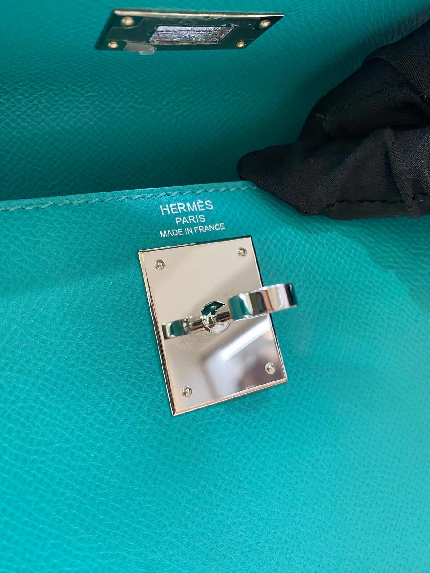 Hermes Kelly Sellier 28 Vert Vertigo D Stamp