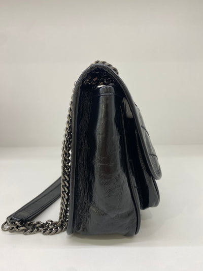 YSL Patent Niki Bag Glossed Black BHW