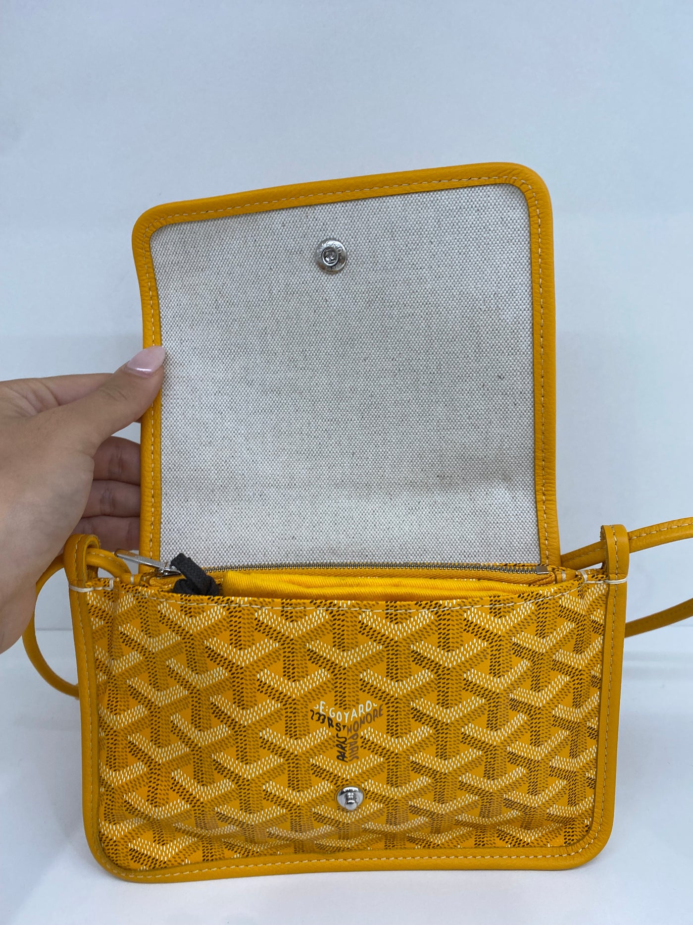 Goyard Plumet Wallet on Chain Yellow