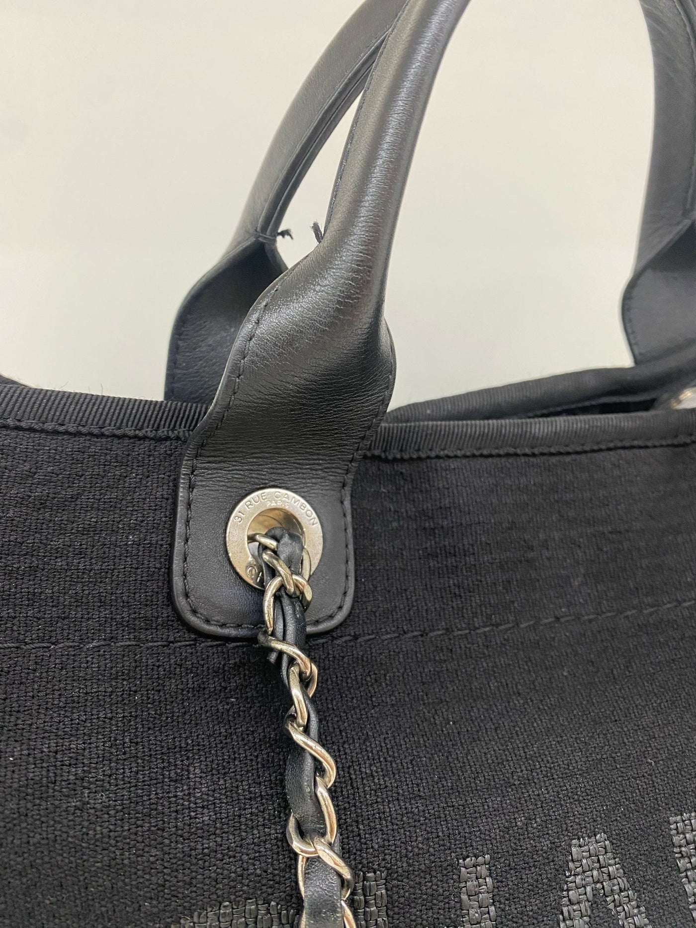 Chanel Black Deauville Small SHW