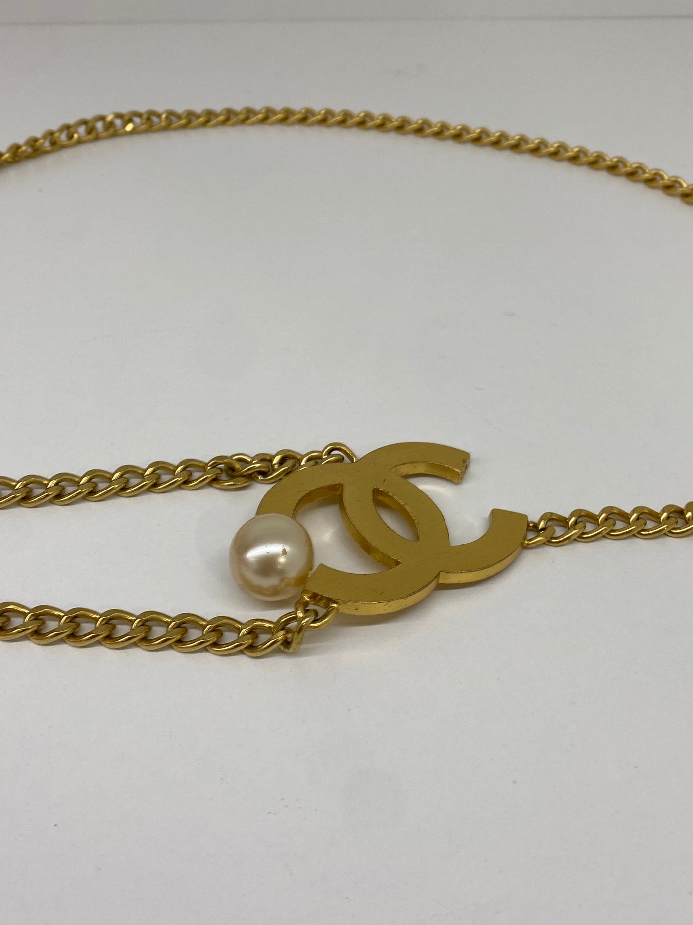 Chanel Gold & Pearl Belt