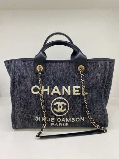 Chanel Deauville Dark Denim Small CGHW