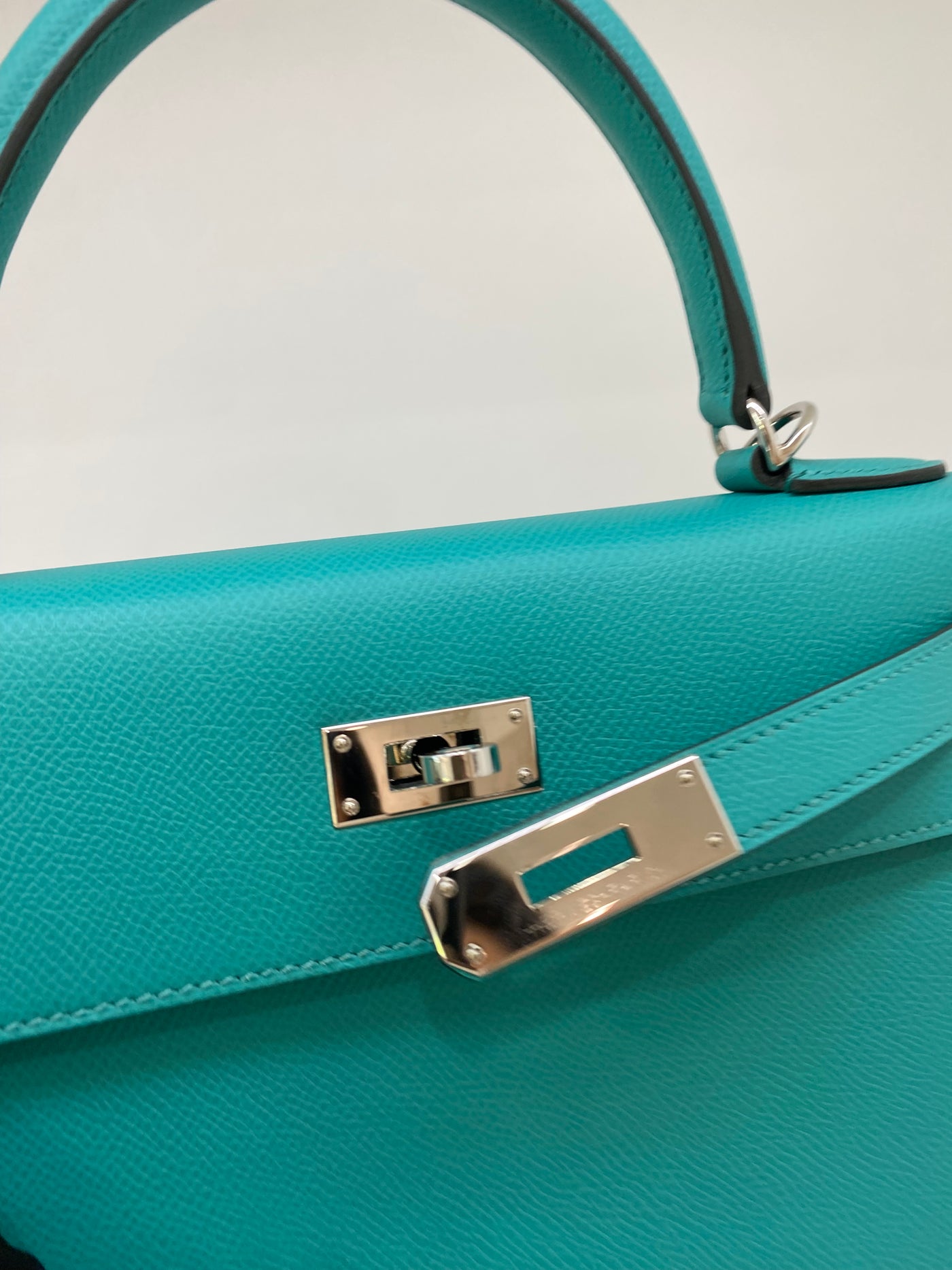 Hermes Kelly Sellier 28 Green PHW