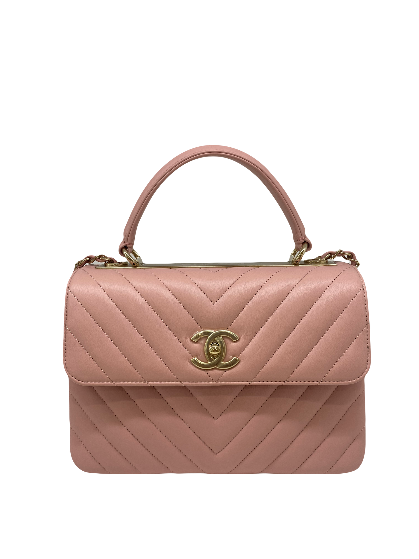 Chanel Trendy Pink Chevron CGHW