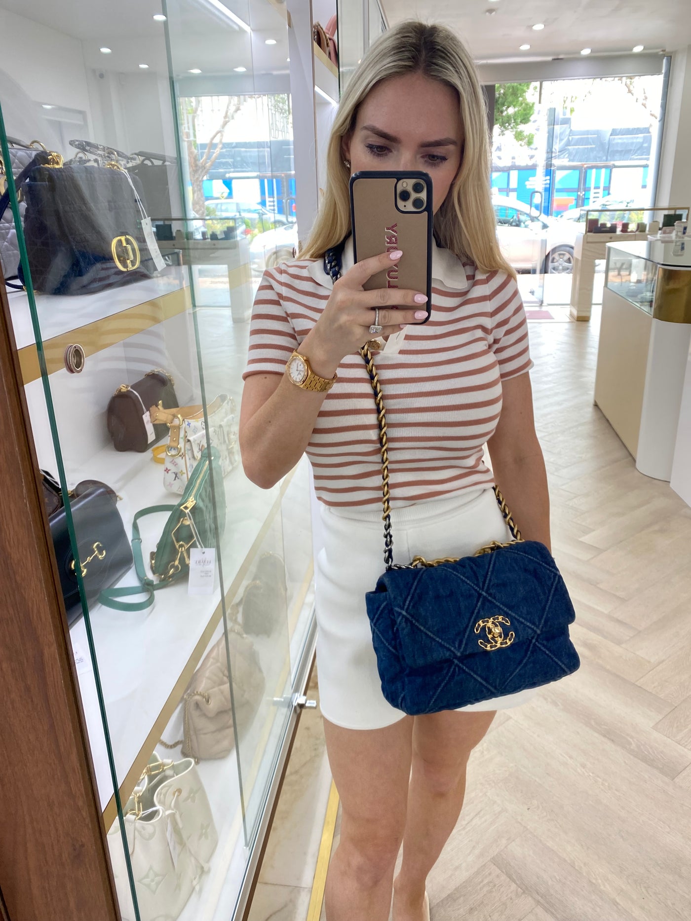 Chanel 19 Bag Small Denim