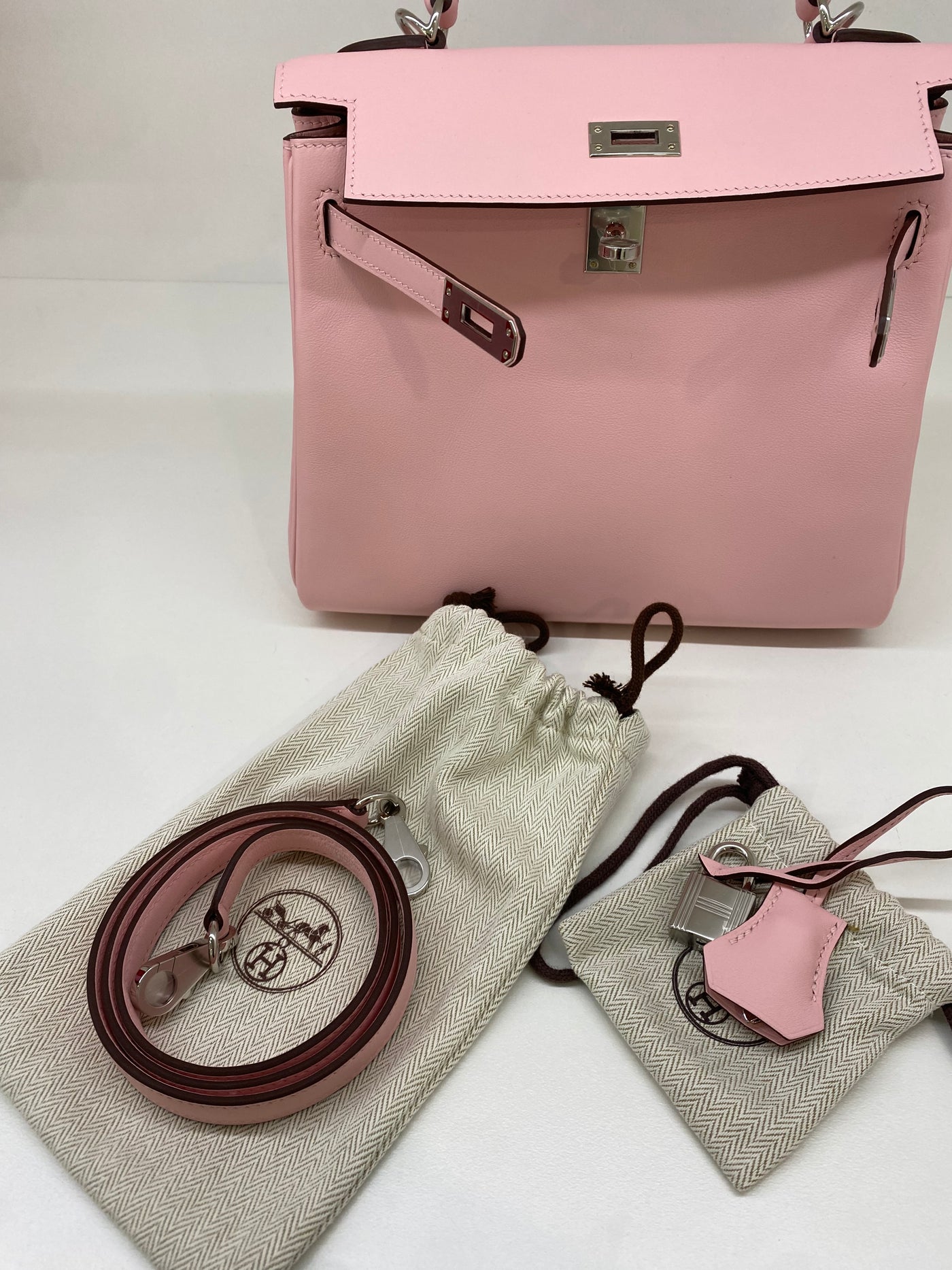 Hermes Kelly 25 Rose Sakura PHW