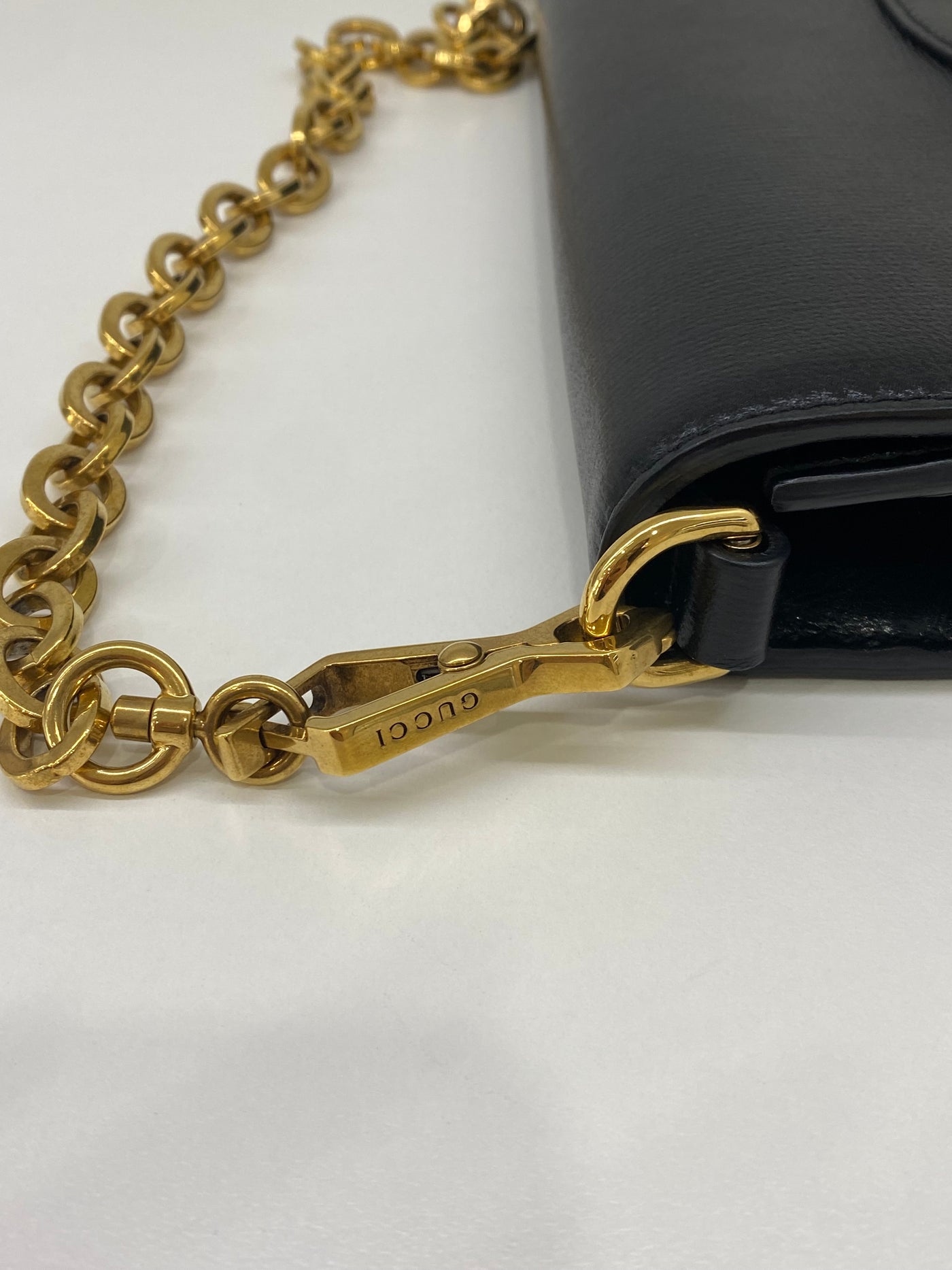 Gucci Horsebit Black Bag GHW