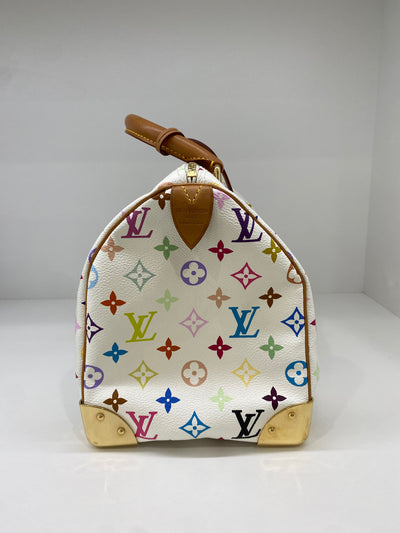 Louis Vuitton x Takashi Murakami Speedy 30 Lock White Multicolour