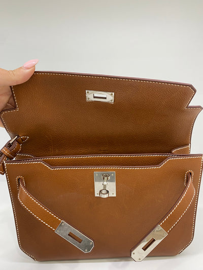 Hermes Kelly Depeches 25 Fauve PHW