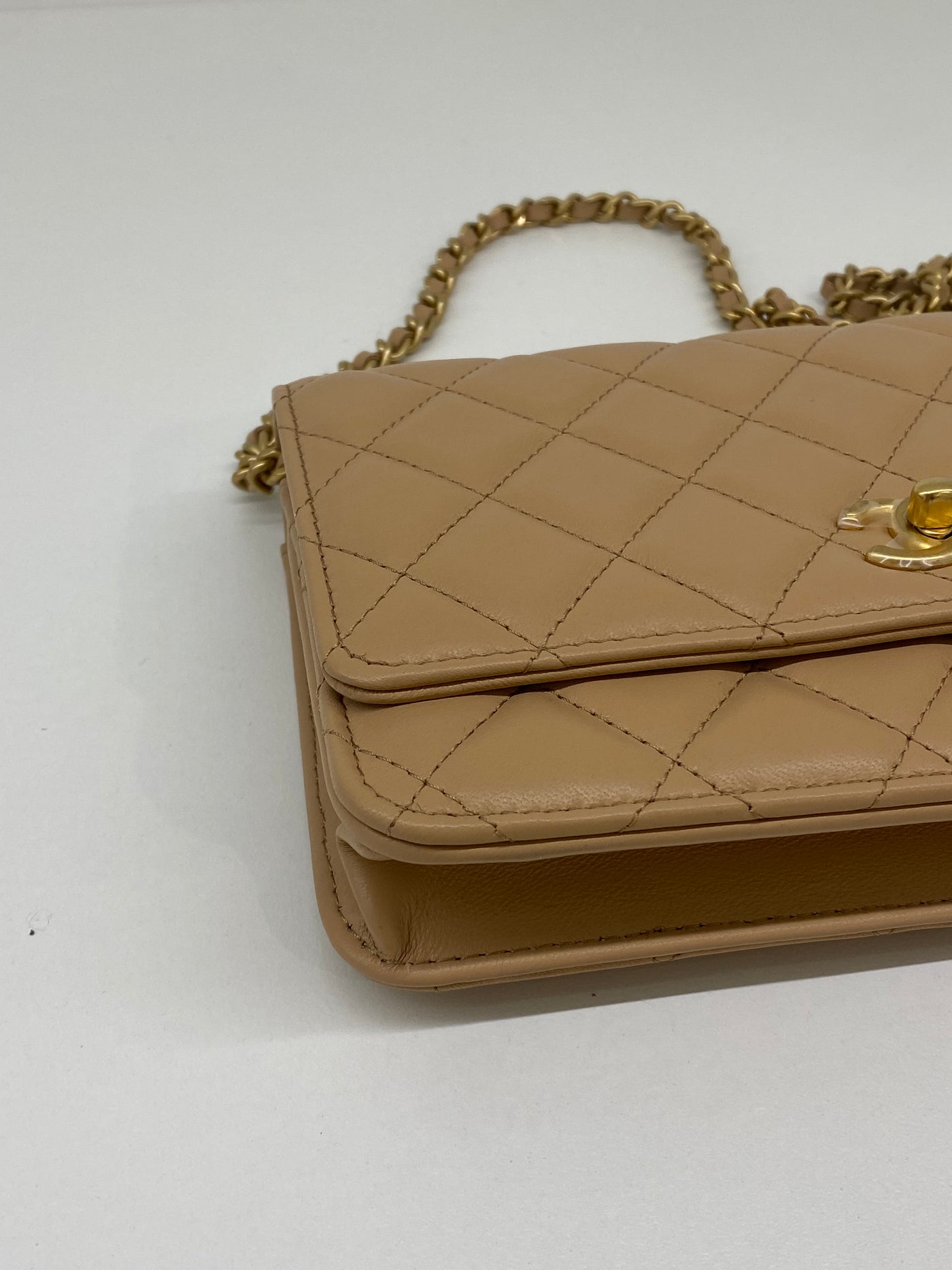 Chanel Beige Pearl WOC GHW