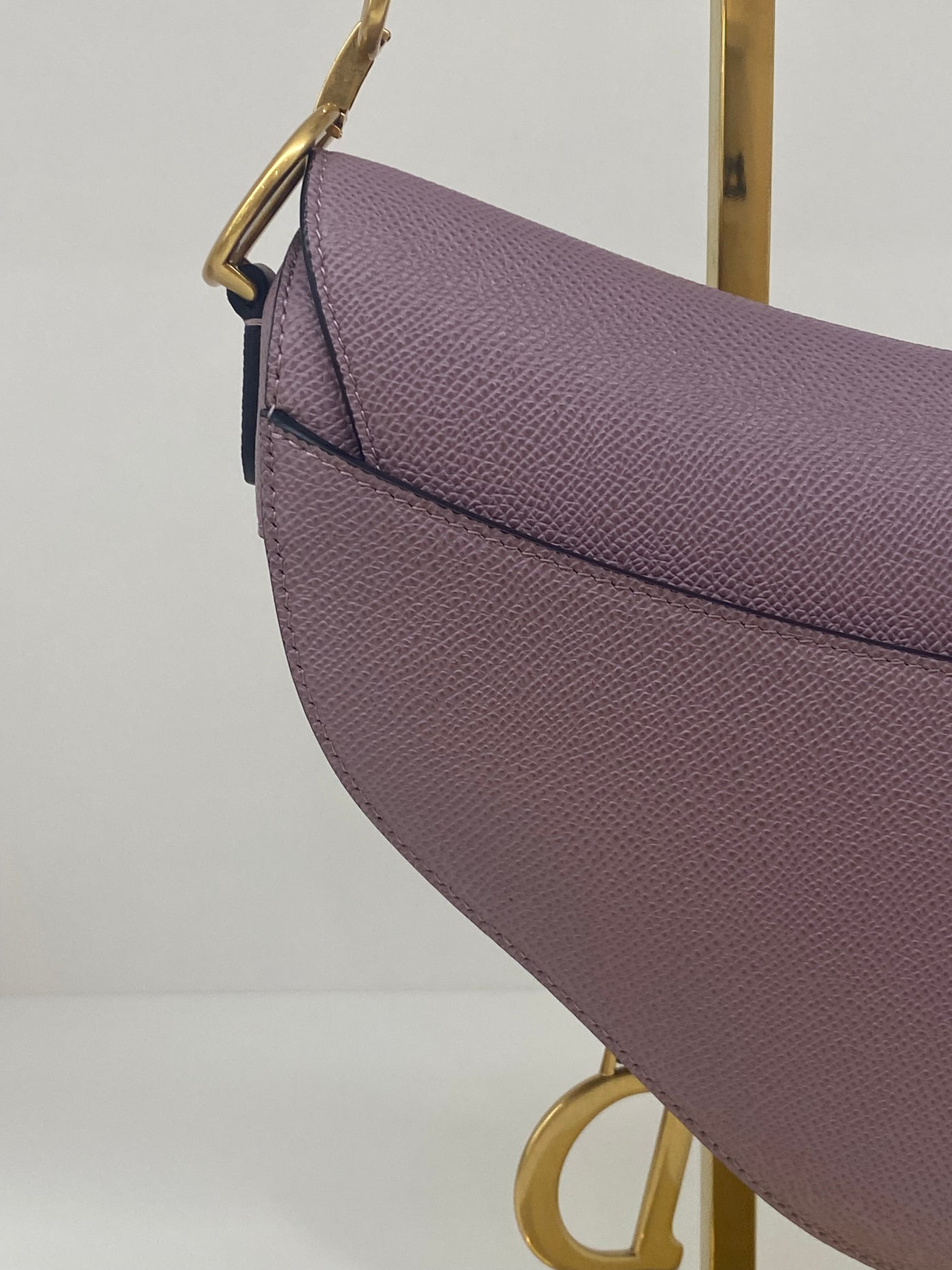 Christian Dior Mini Saddle Purple GHW