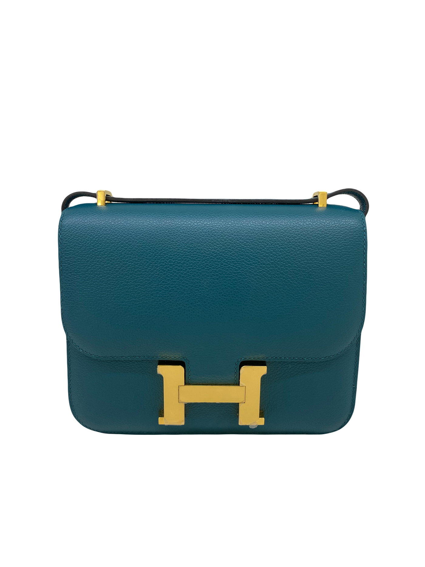 Hermes Mini Constance Vert Bosphorus GHW