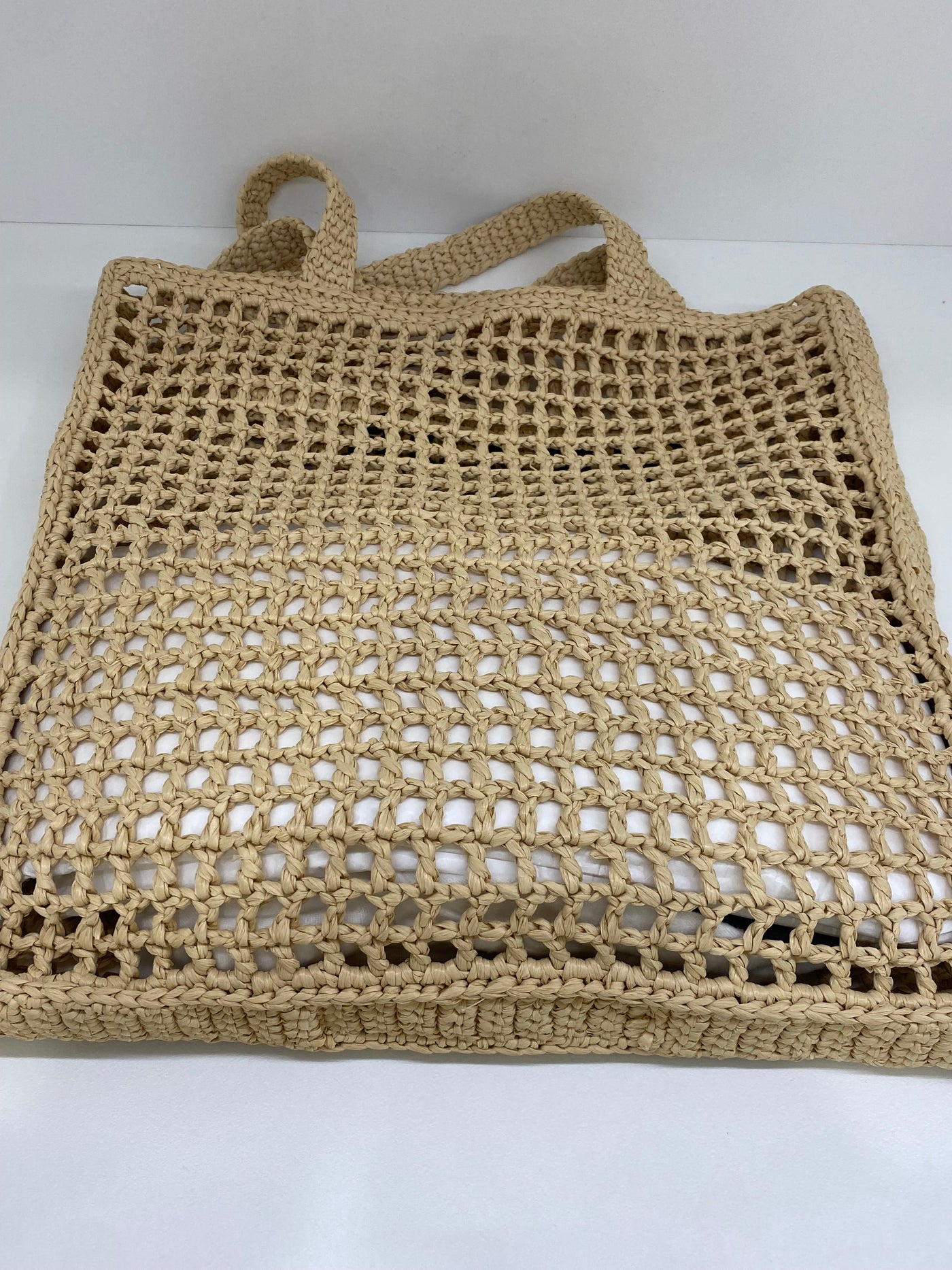 Prada Raffia Tote Bag Natural