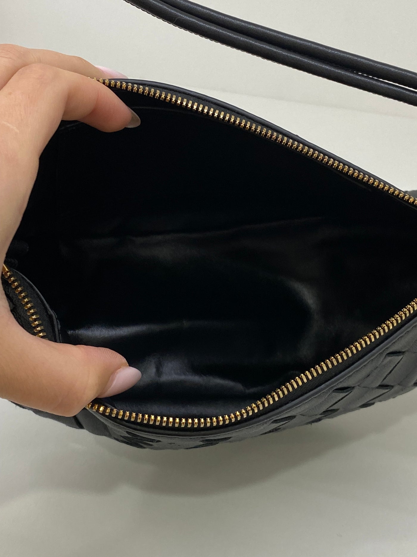 Bottega Veneta Gemellini Pouch Black GHW