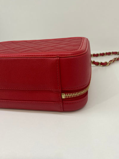 Chanel Red Vanity Bag