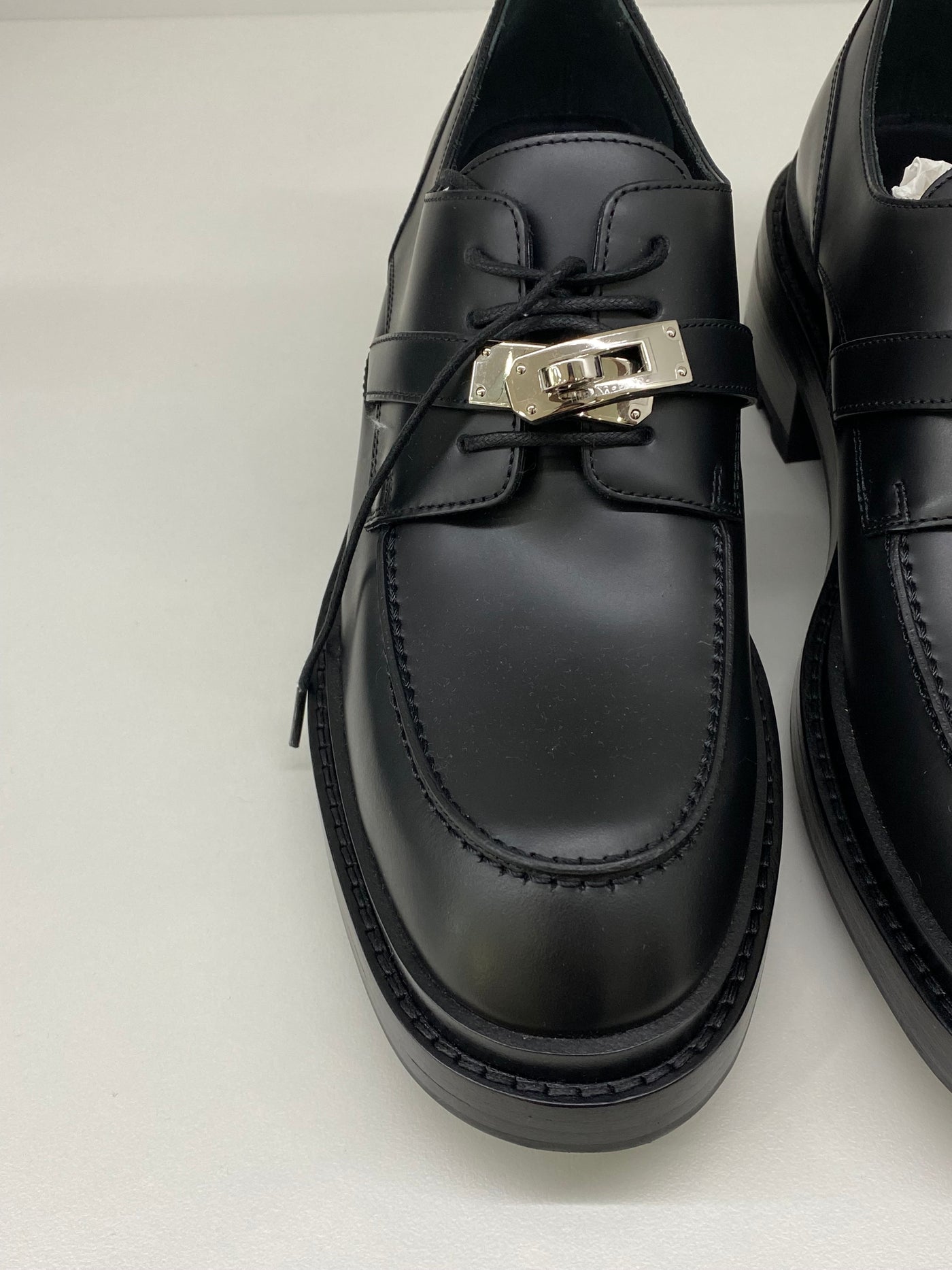 Hermes First Derby Loafer Black Size 39