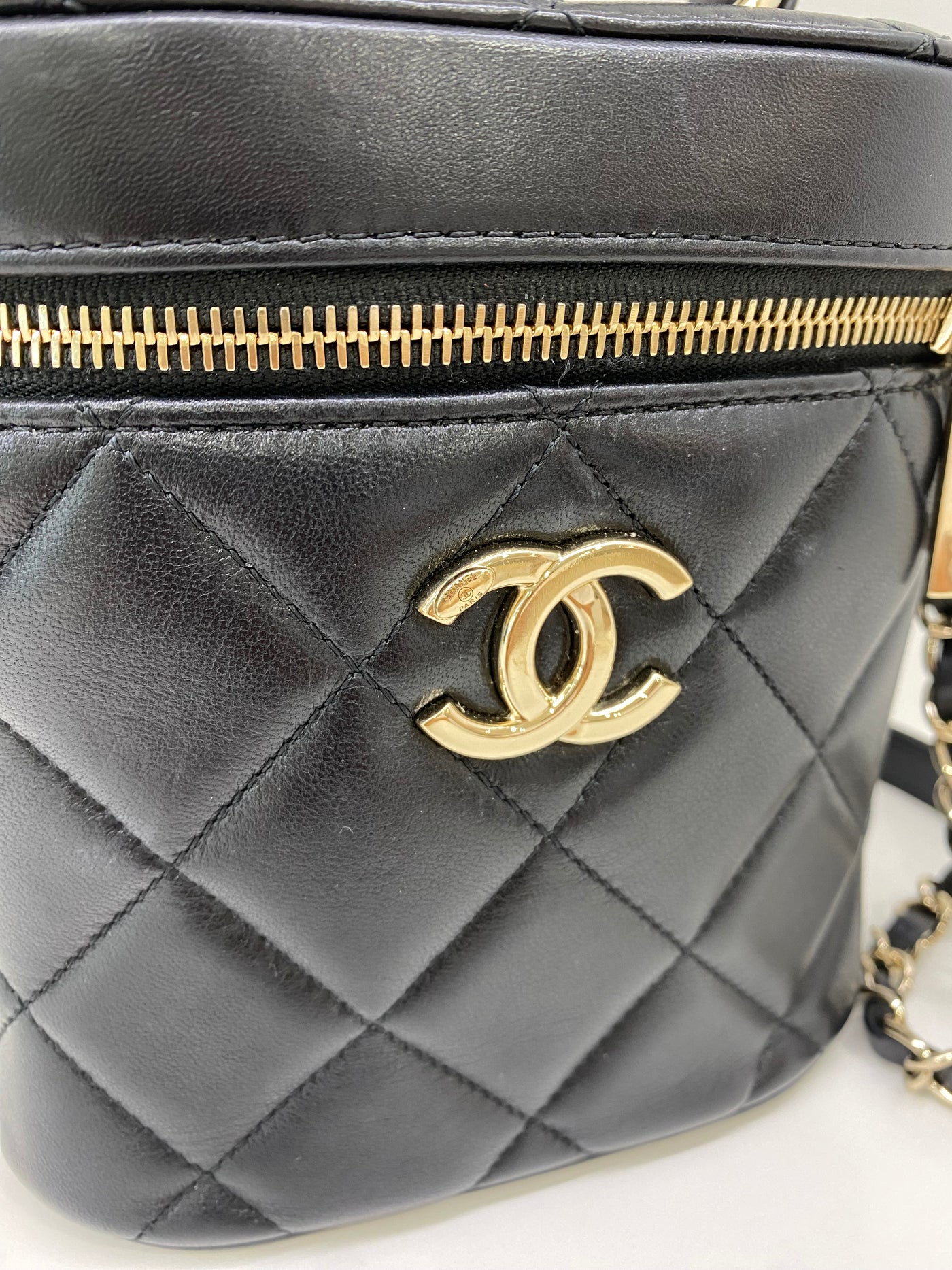 Chanel Trendy Vanity Case Black Lambskin GHW