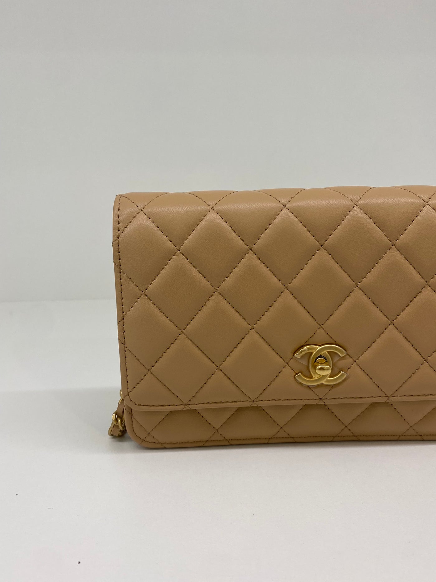 Chanel Beige Pearl WOC GHW