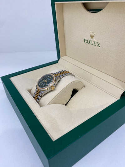 Rolex Datejust 31mm Diamond Bezel Green Dial