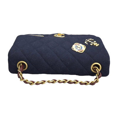 Chanel Sailor Classic Flap - Navy fabric - ONLINE EXCLUSIVE