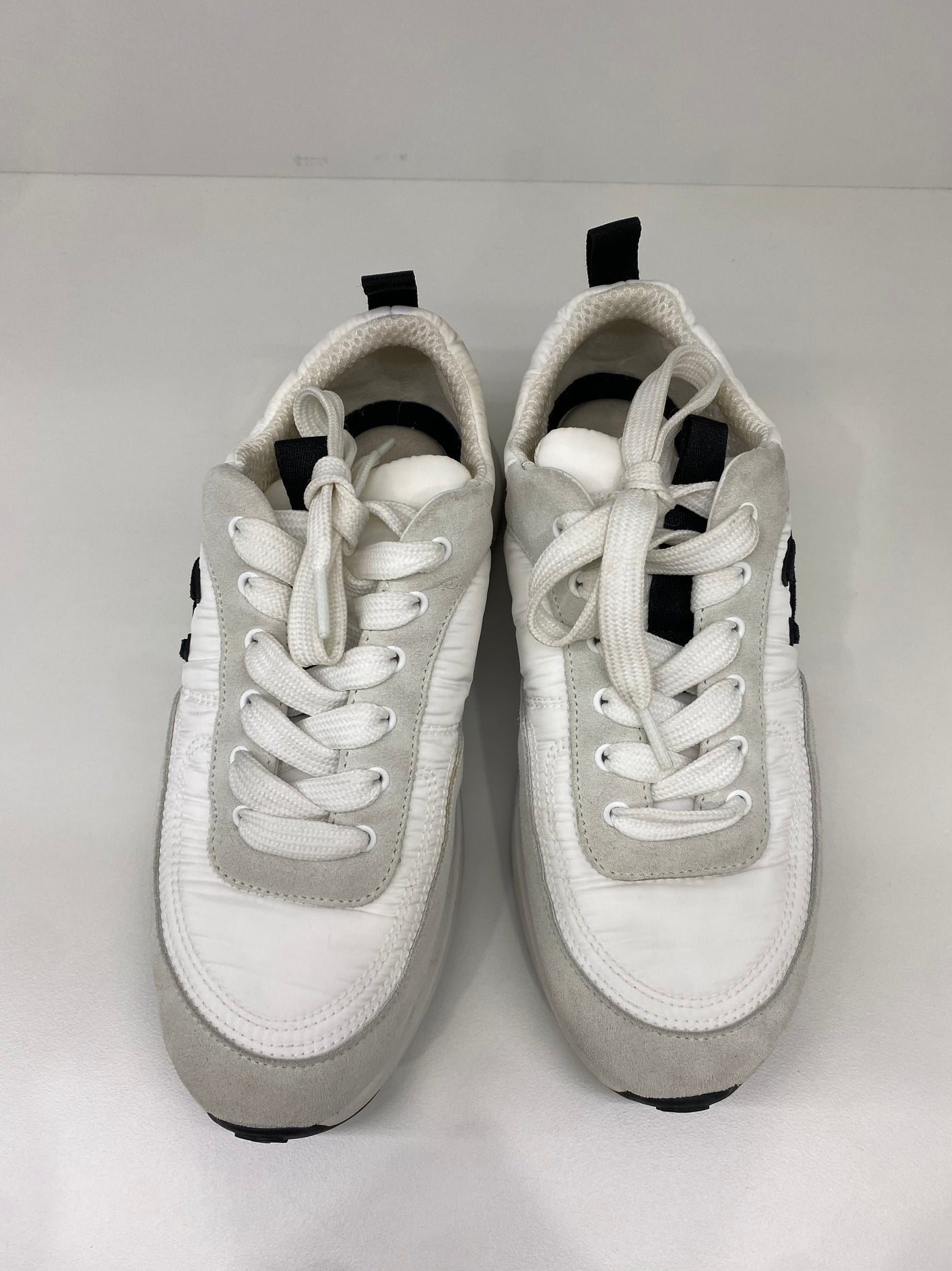 Chanel White & Black Sneakers Size 36.5