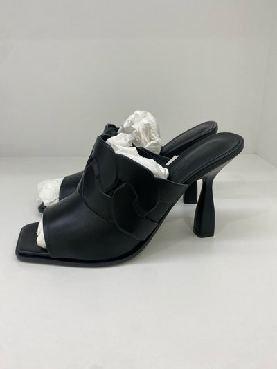 Hermes Sandal With Heel Black Size 40