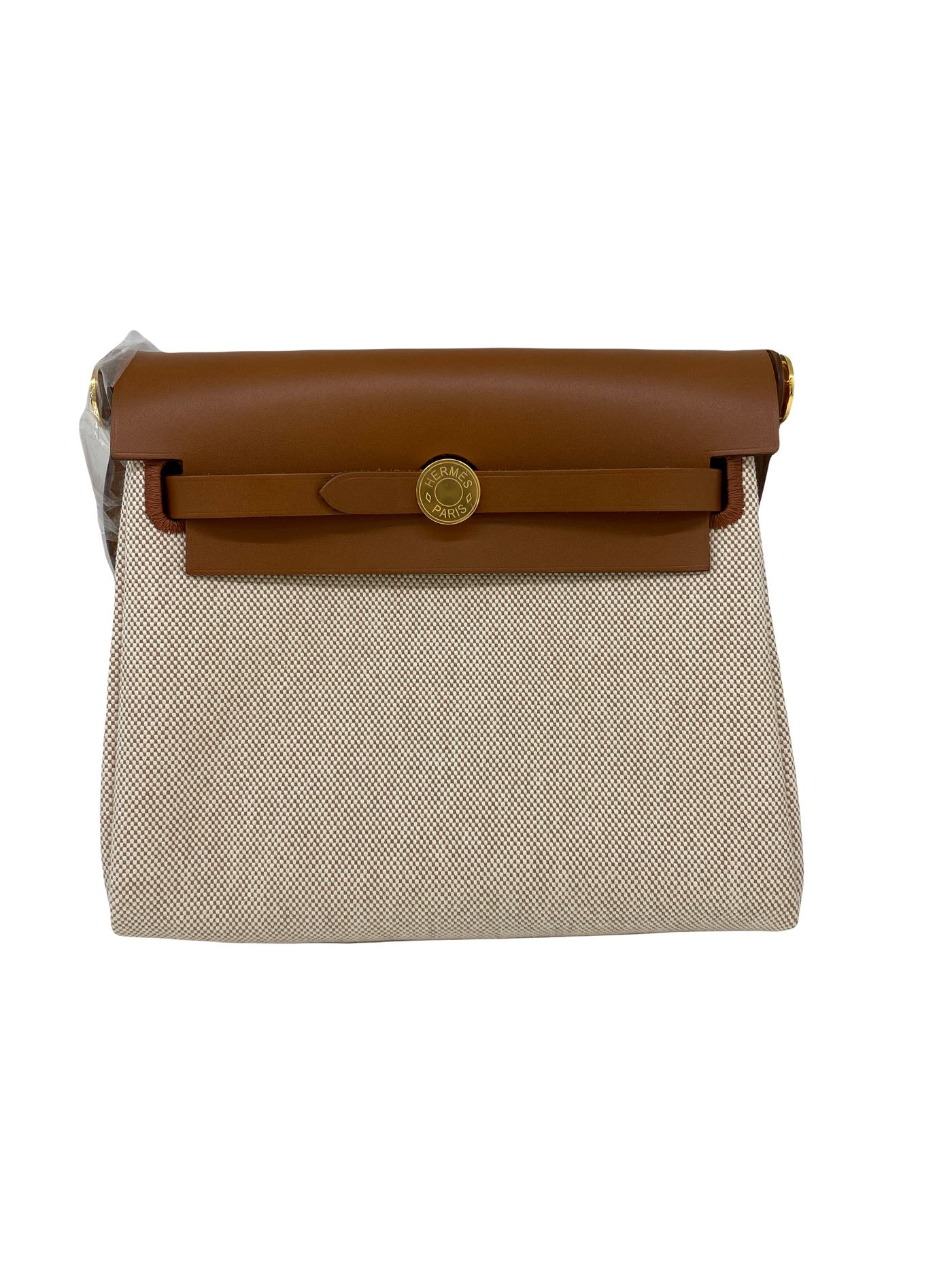 Hermes Mini Herbag 20 Gold/Canvas GHW