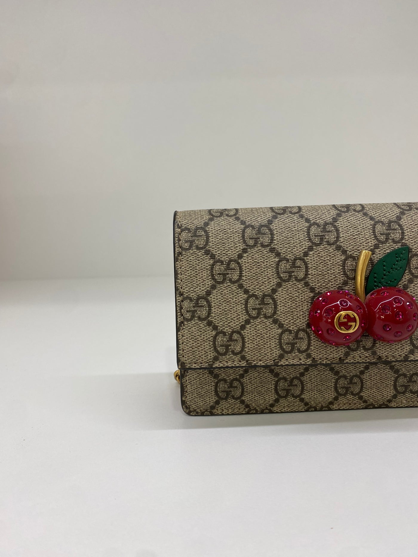 Gucci Cherry Monogram WOC