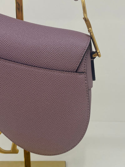 Christian Dior Mini Saddle Purple GHW