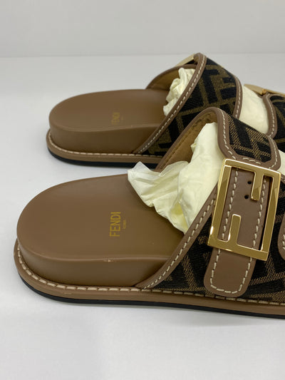 Fendi Feel Slides Monogram Size 38.5