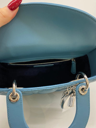 Christian Dior Lady Dior Small Blue