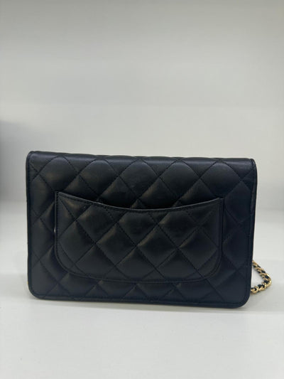 Chanel WOC Lambskin Black GHW